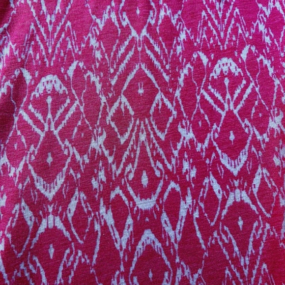 Mod-O-Doc Coral Burnout Jersey Dress Women's Size L Keyhole back Lined - Picture 3 of 7